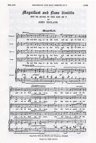 Magnificat And Nunc Dimittis In F
