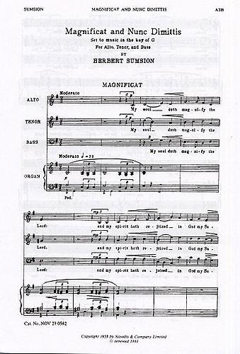 Magnificat And Nunc Dimittis In G (ATB)