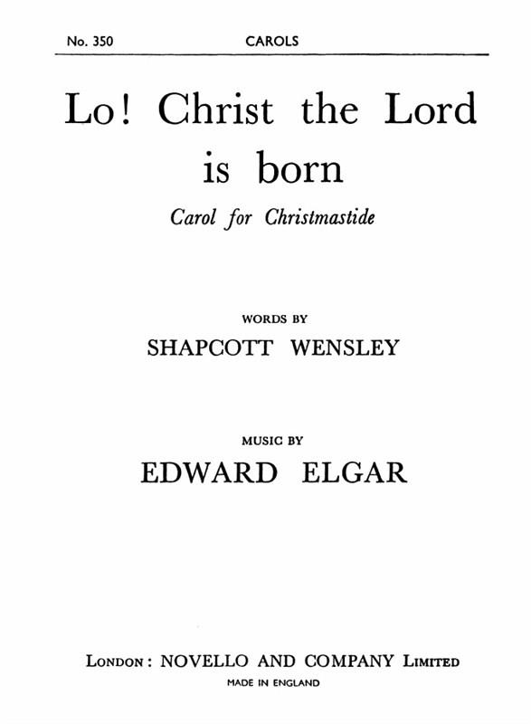 Lo! Christ The Lord Is Born (SATB)