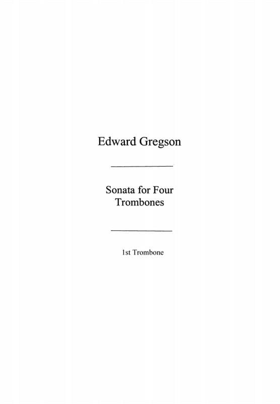 Sonata For Four Trombones (Parts)