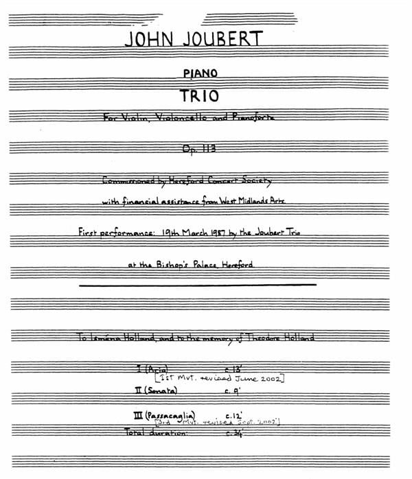Piano Trio Op.113