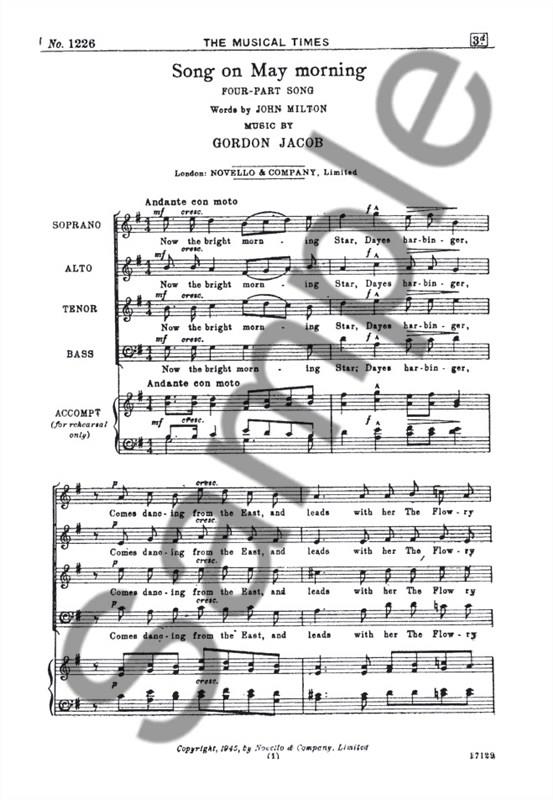 Song On May Morning