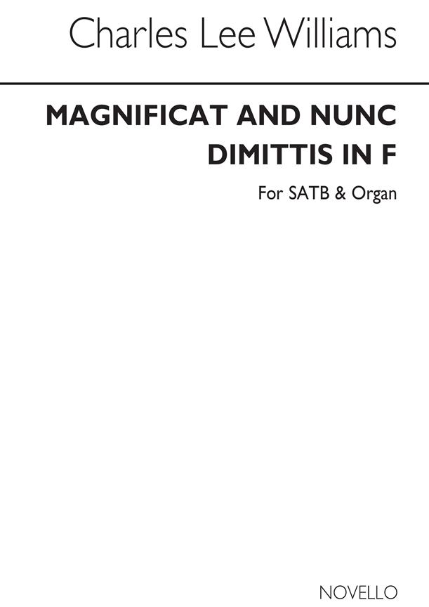 Lee Williams Magnificat And Nunc Dimittis In F