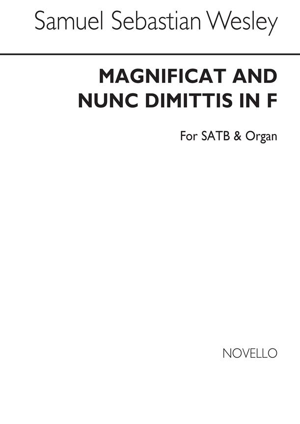 Magnificat And Nunc Dimittis In F