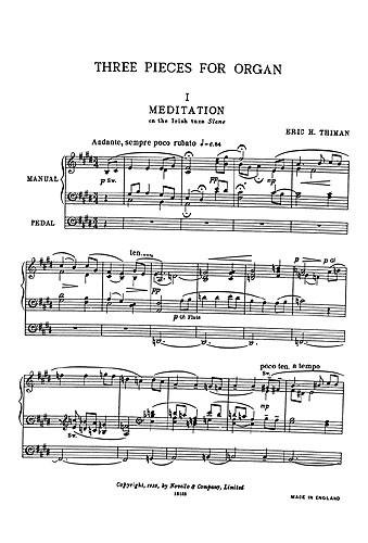 Three Pieces for Organ