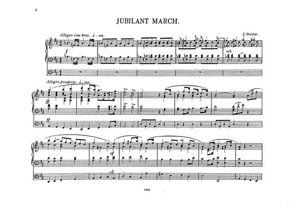 Jubilant March For Organ