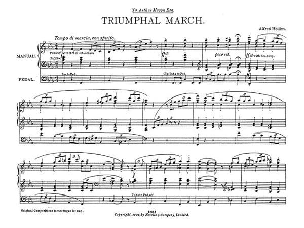 Triumphal March For Organ