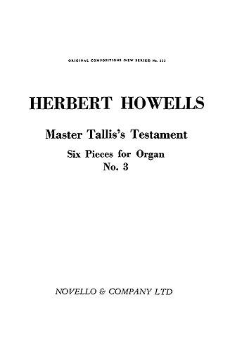 Master Tallis's Testament For