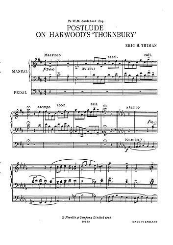 Postlude On Harwood's Thornbury