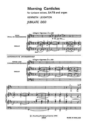 Jubilate Deo From Morning Canticles