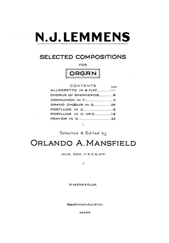 Selected Compositions Organ