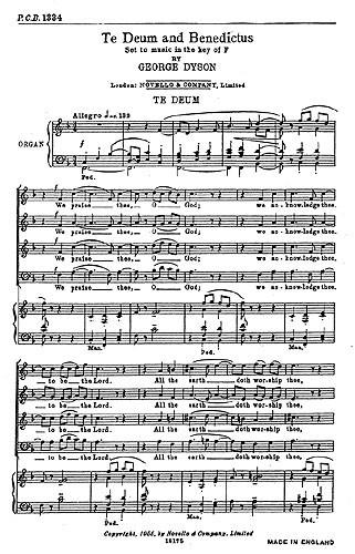 Te Deum And Benedictus In F