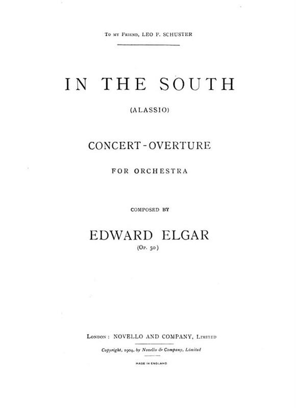 In The South Overture (Alassio) - Full Score