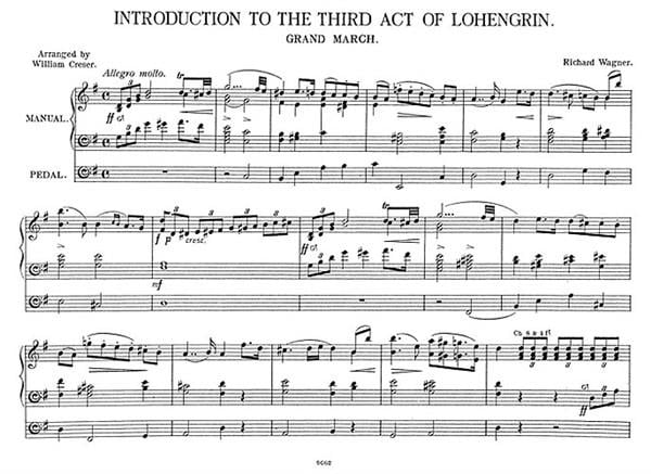 Prelude To Act 3 Lohengrin For Organ