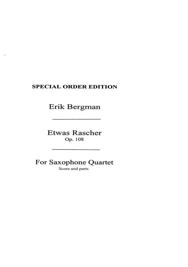 Etwas Rascher Saxophone Quartet
