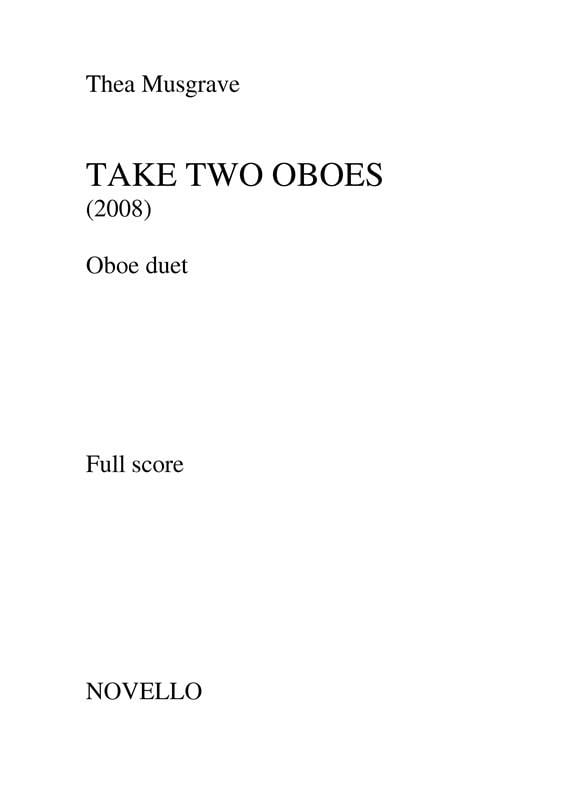 Take Two Oboes (Oboe Duet)