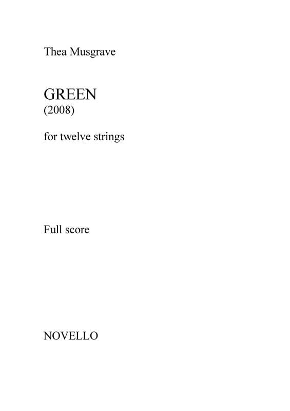 Green for twelve strings (Full Score)