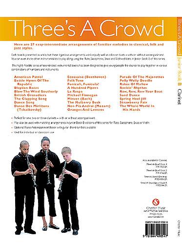 Three's A Crowd: Junior Book B Clarinet