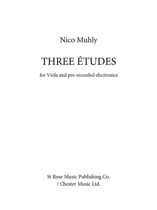 Three Études For Viola