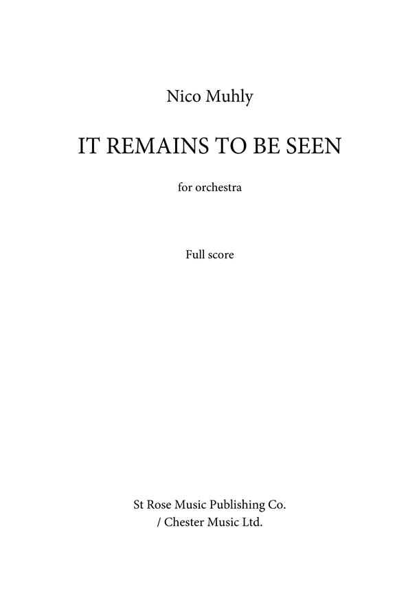 It Remains To Be Seen