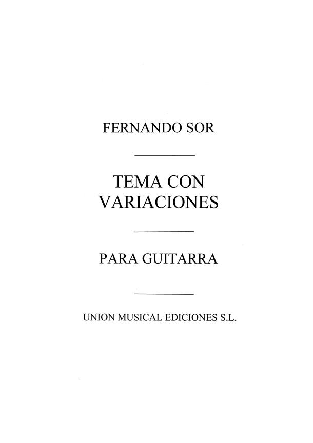 Tema Con Variaciones (R Sainz De La Maza) Guitar