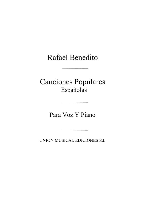Benedito: Canciones Pop Espanolas Vol.4