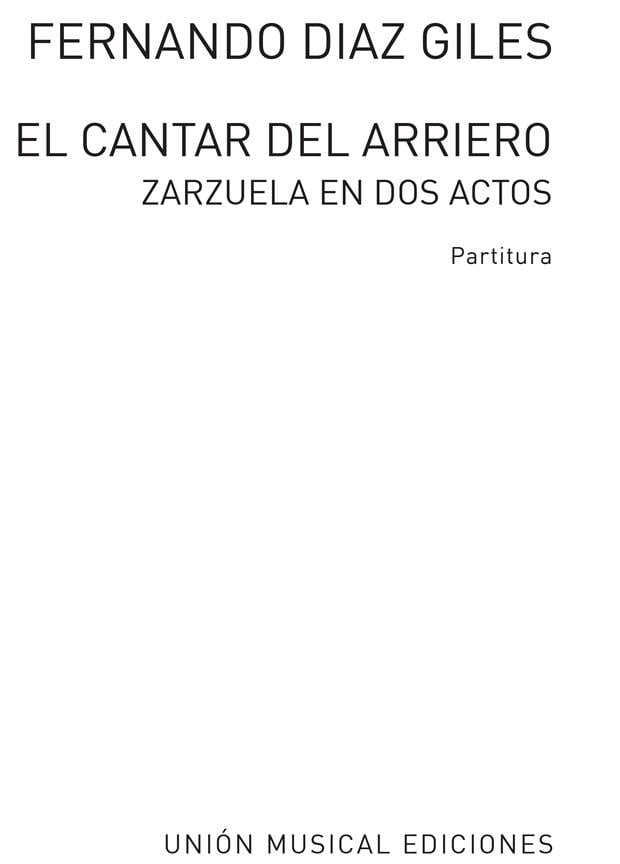 El Cantar Del Arriero Vocal Score
