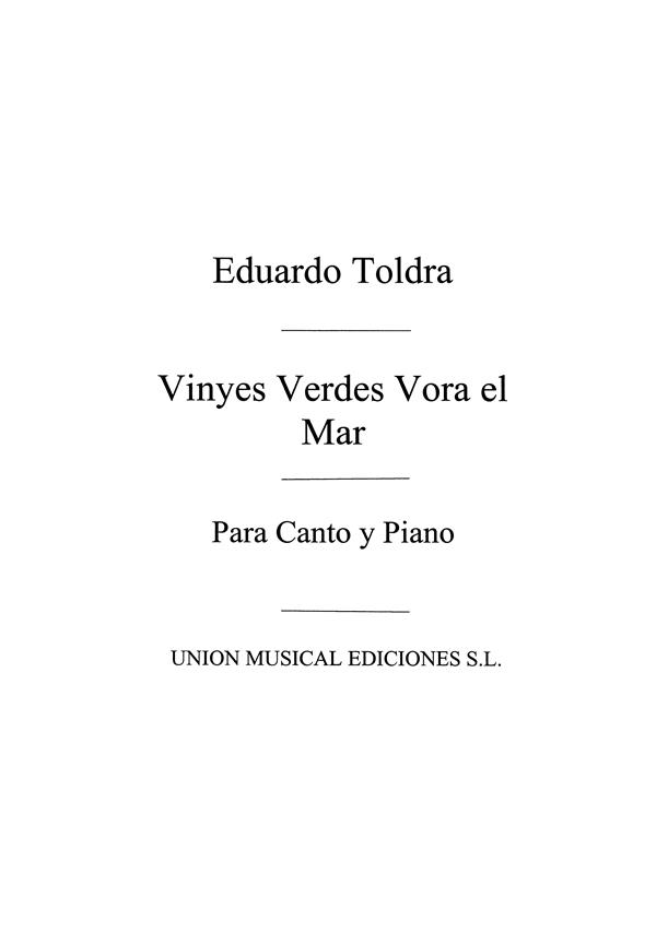 Vinyes Verdes Vora El Mar for Voice and Piano