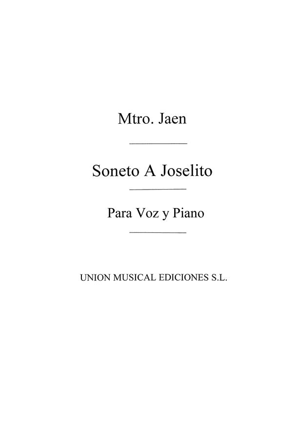 Jaen: Soneto A Joselito for Voice And Piano