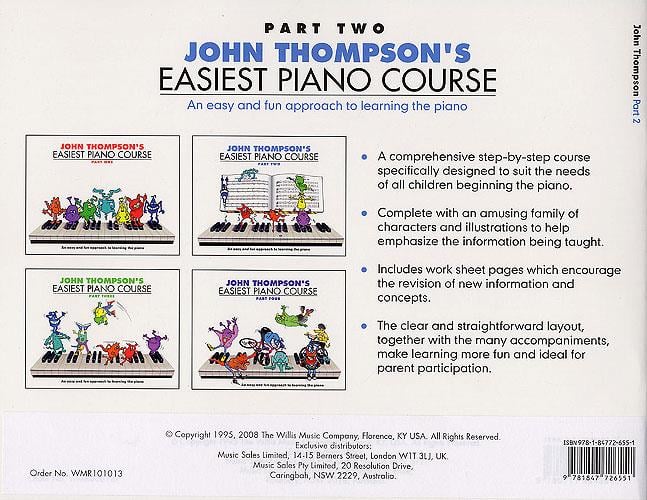 John Thompson's Easiest Piano Course 2 - with CD