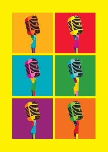Pop Art Microphone