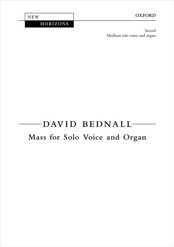Mass For Solo Voice & Organ (Low) Nh256