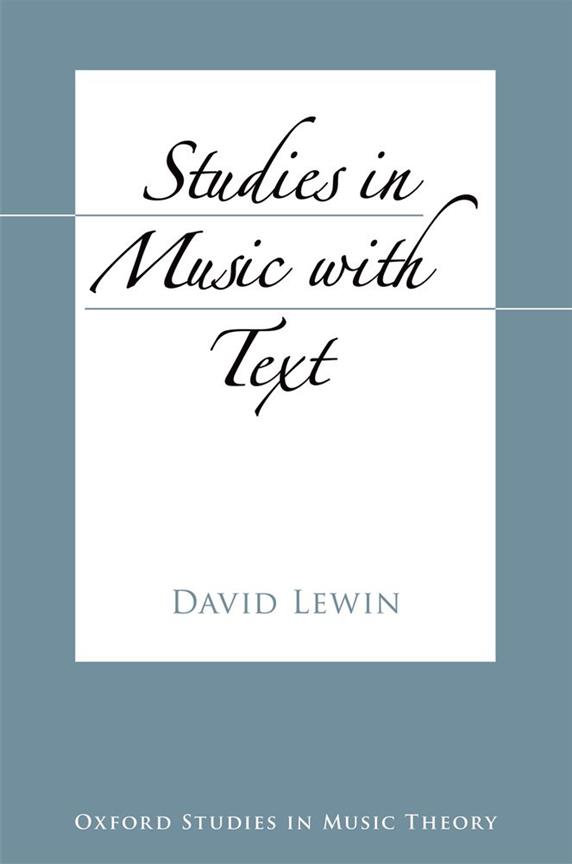 Studies In Music With Text