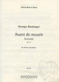 Avant de mourir op. 17