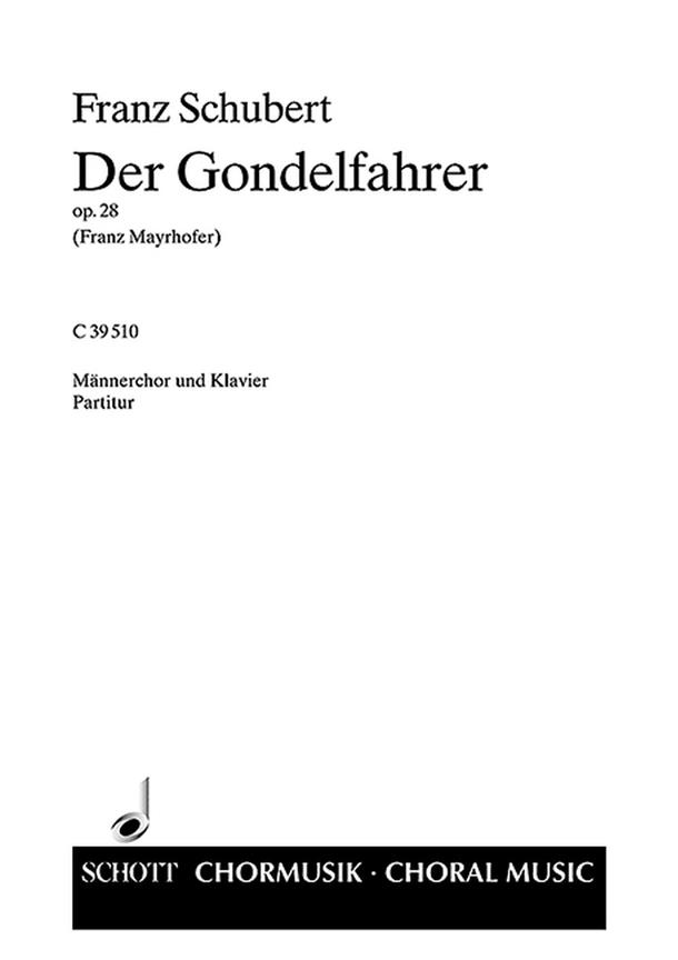 Der Gondelfahrer op. 28