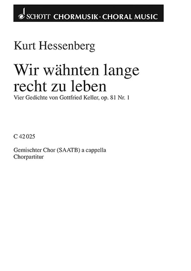 Vier Gedichte op. 81