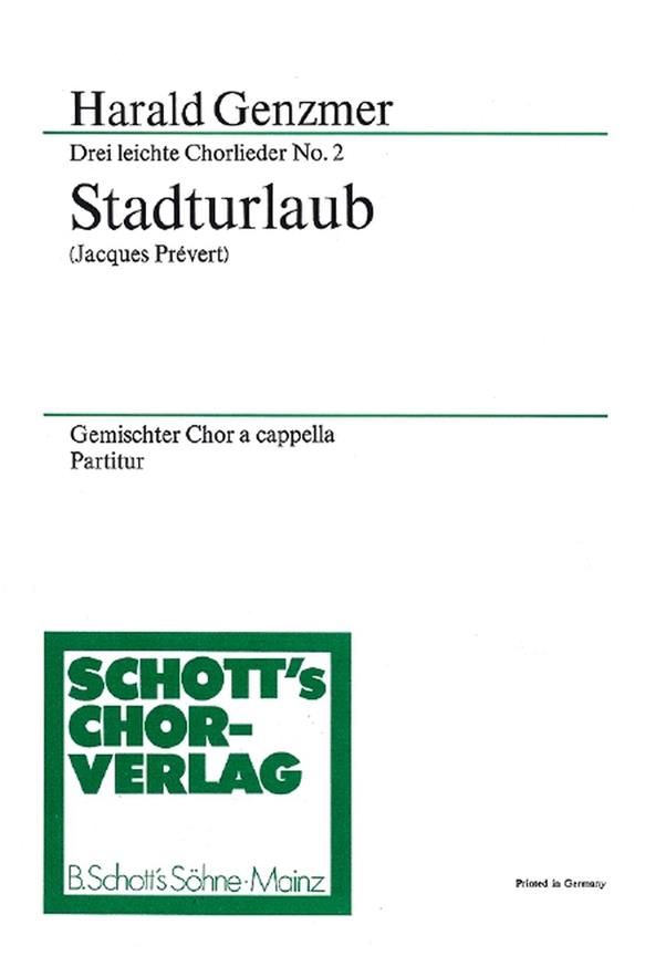 Drei leichte Chorlieder GeWV 20