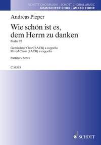 Wie schön ist es, dem Herrn zu danken