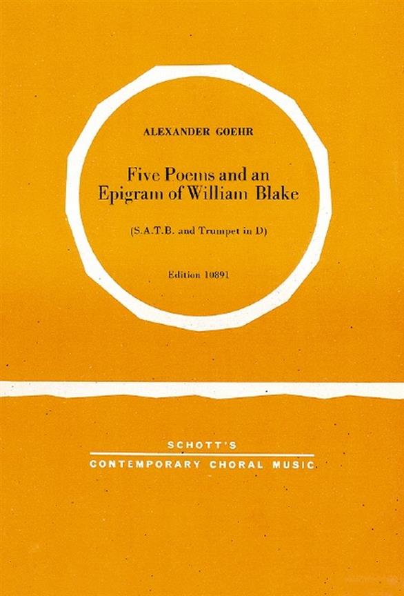 Five Poems and An Epigram of William Blake op. 17