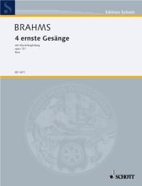 Ernste Gesange(4) Op.121