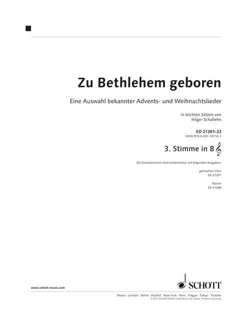Zu Bethlehem Geboren