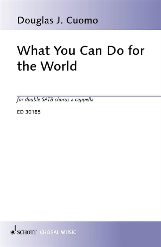 What You Can Do For The World