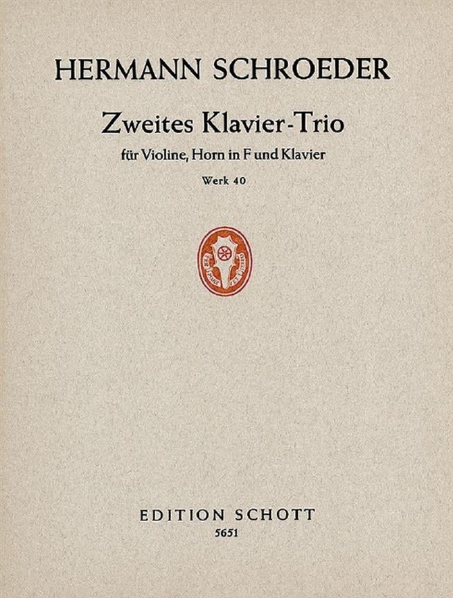 Piano Trio No. 2 op. 40