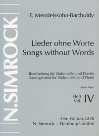 Songs without Words op. 85-102 Band 4