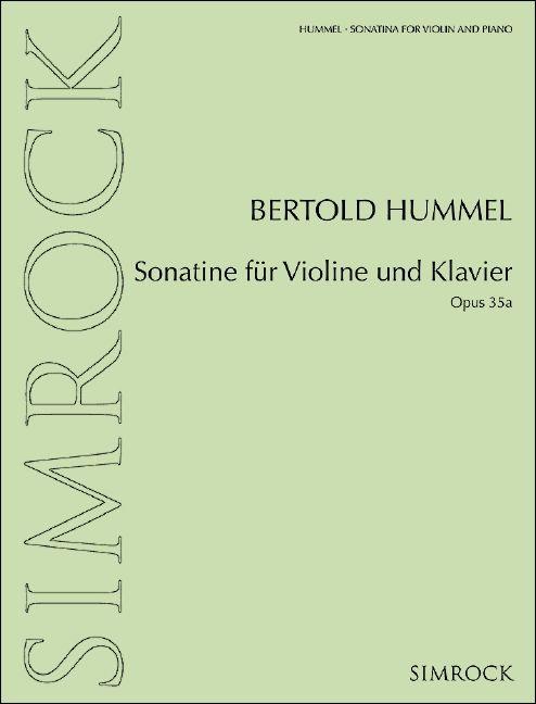 Sonatina for violin and piano op. 35a