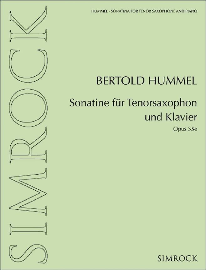 Sonatina for tenor saxophone and piano