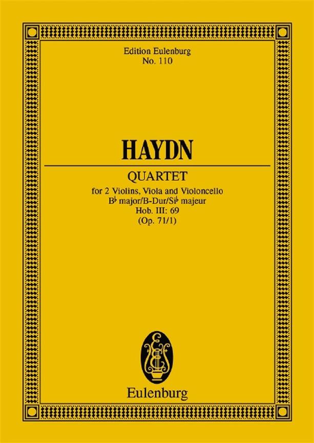 Quartetto Op. 71 N. 1 Si B (Hob Iii/69)