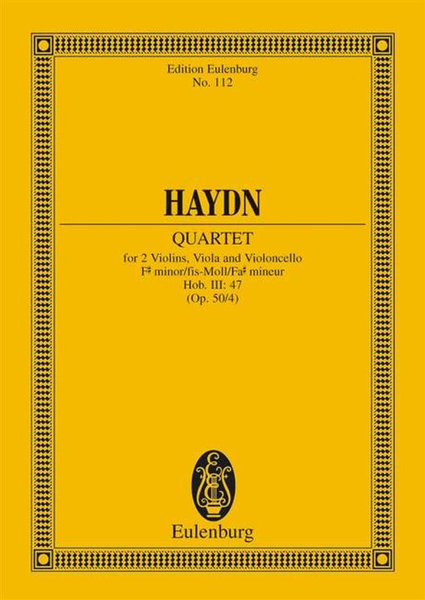String Quartet F# minor op. 50/4 Hob. III: 47