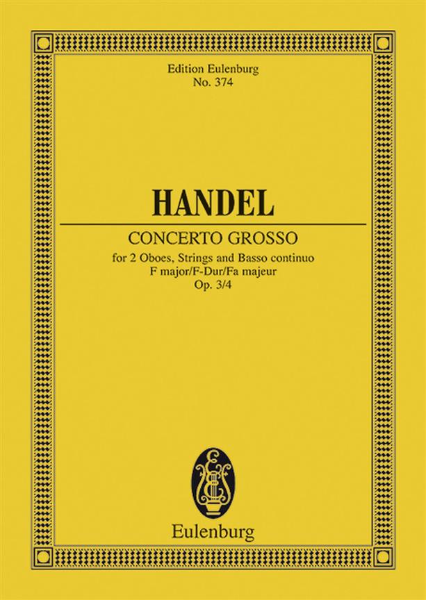 Concerto Grosso Op. 3 N. 4 Fa (Redlich/Hudson)