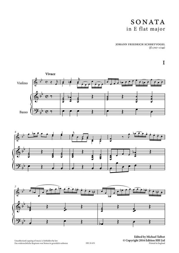 Sonata in E flat major